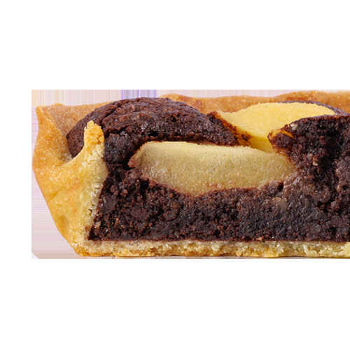 frangipane chocolade peer 6p TAM13147 doorsnede